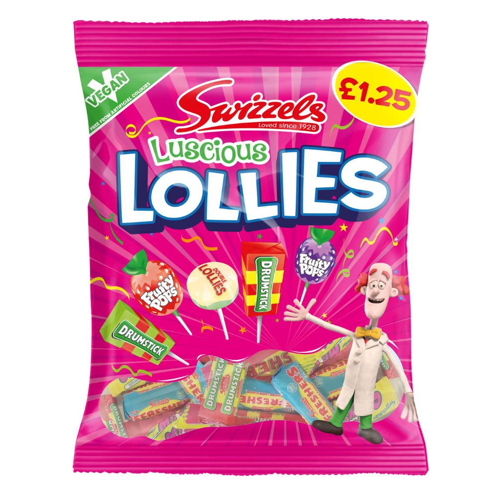 Swizzels Luscious Lollies 132g retail bag