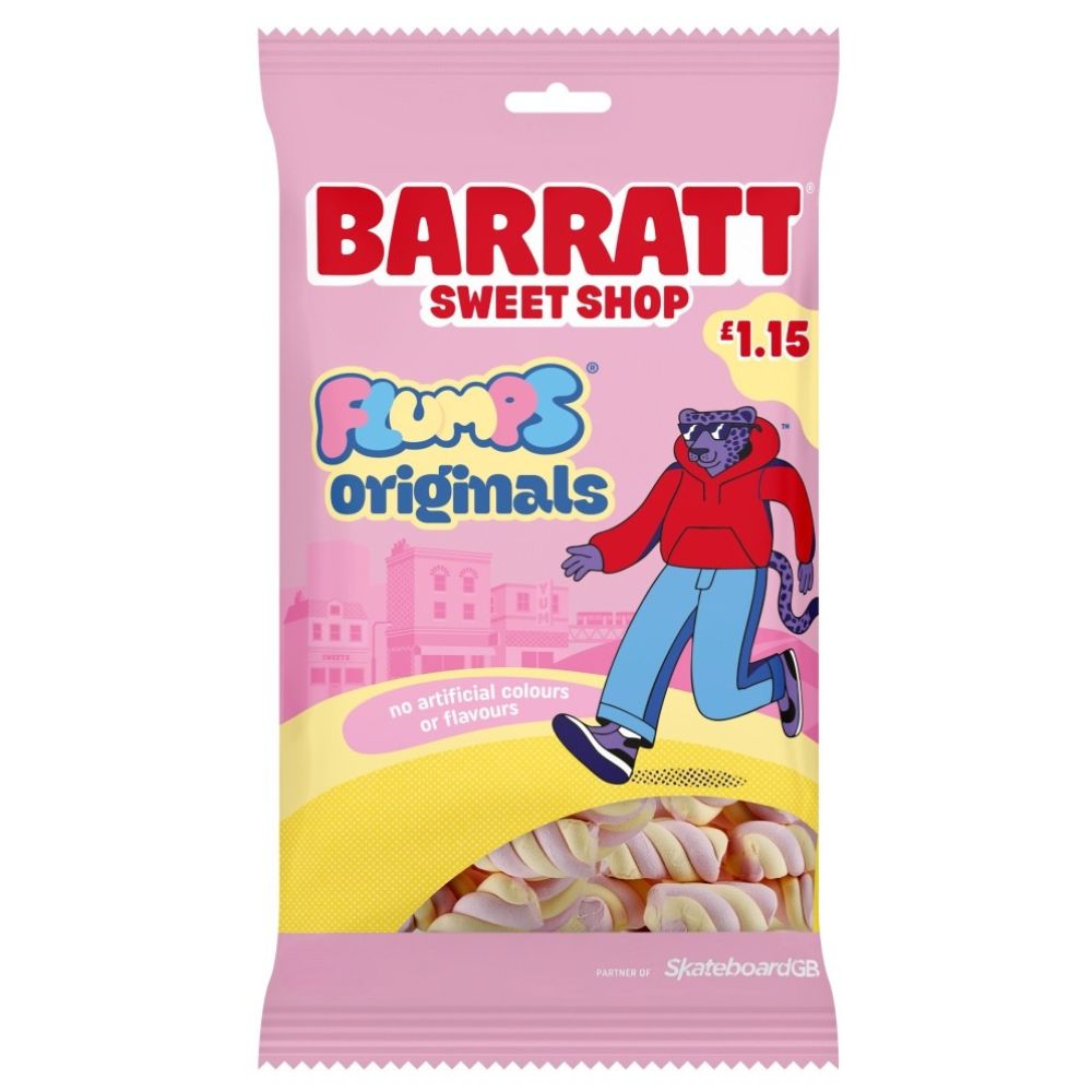 Barratt Sweet Shop Flumps Originals 130g retail bag