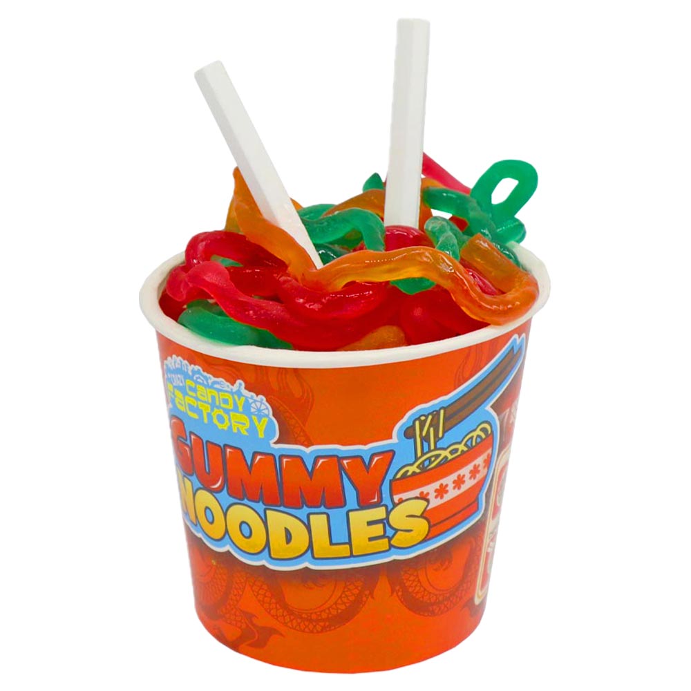 One Crazy Candy Factory Gummy Noodles 63g retail cup
