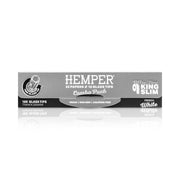 Hemper French White King Size Slim Papers + 7mm Glass Tips