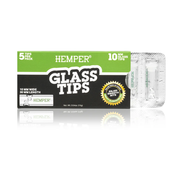 Hemper Glass Filter Tips 10mm — 5 Tips, 1 Pack