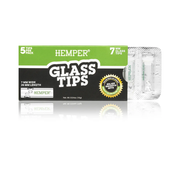 Hemper Glass Filter Tips 7mm — 5 Tips, 1 Pack