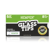 Hemper Glass Filter Tips 8mm — 5 Tips, 1 Pack