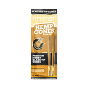 Hemper Hemp King Cones + Glass Filter – Honey | King Size 2 Pack