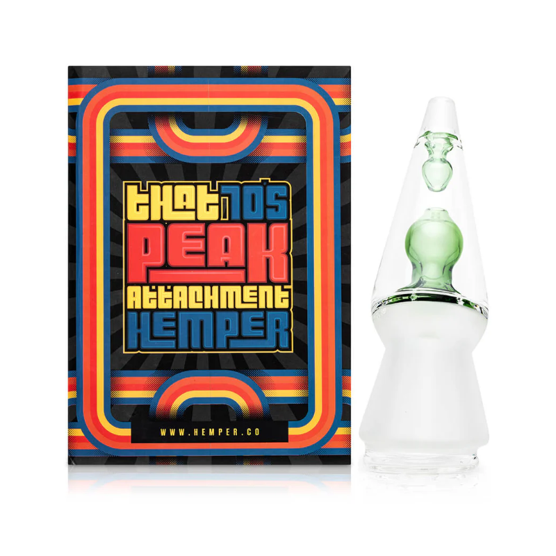 HEMPER That 70s Puffco Peak Glass Top front view