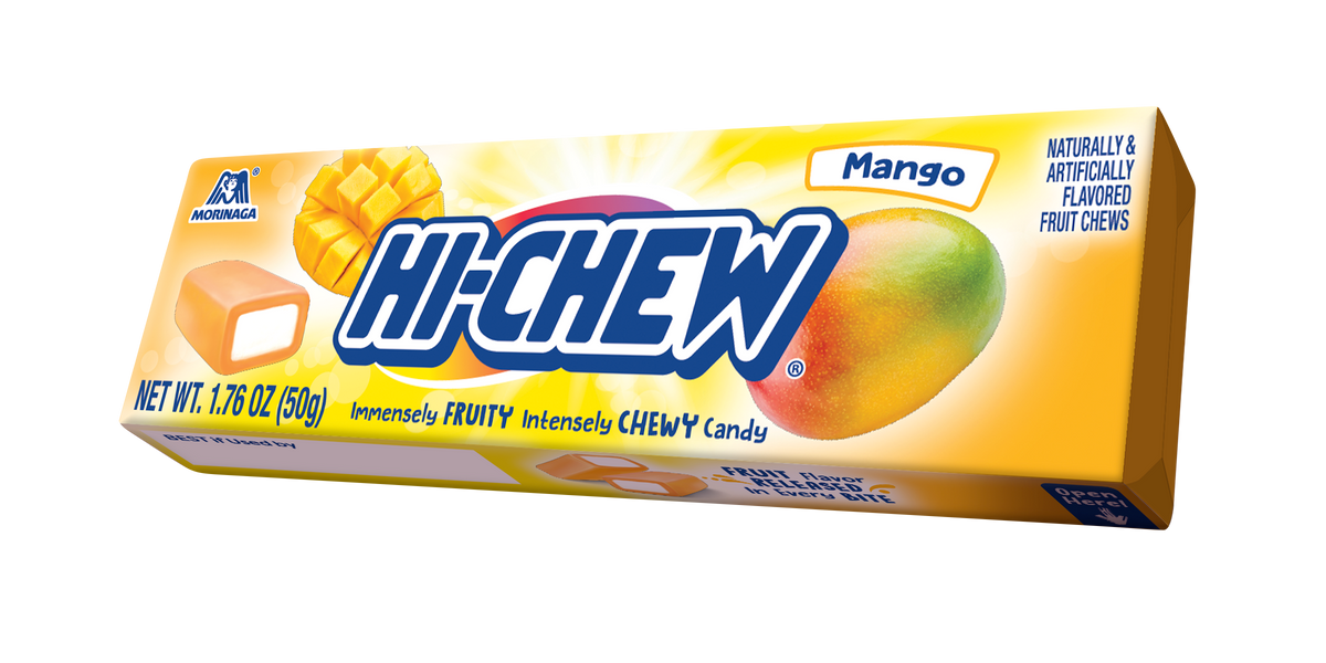 Hi-Chew Chewy Mango Candy 1.76oz/50g retail pack