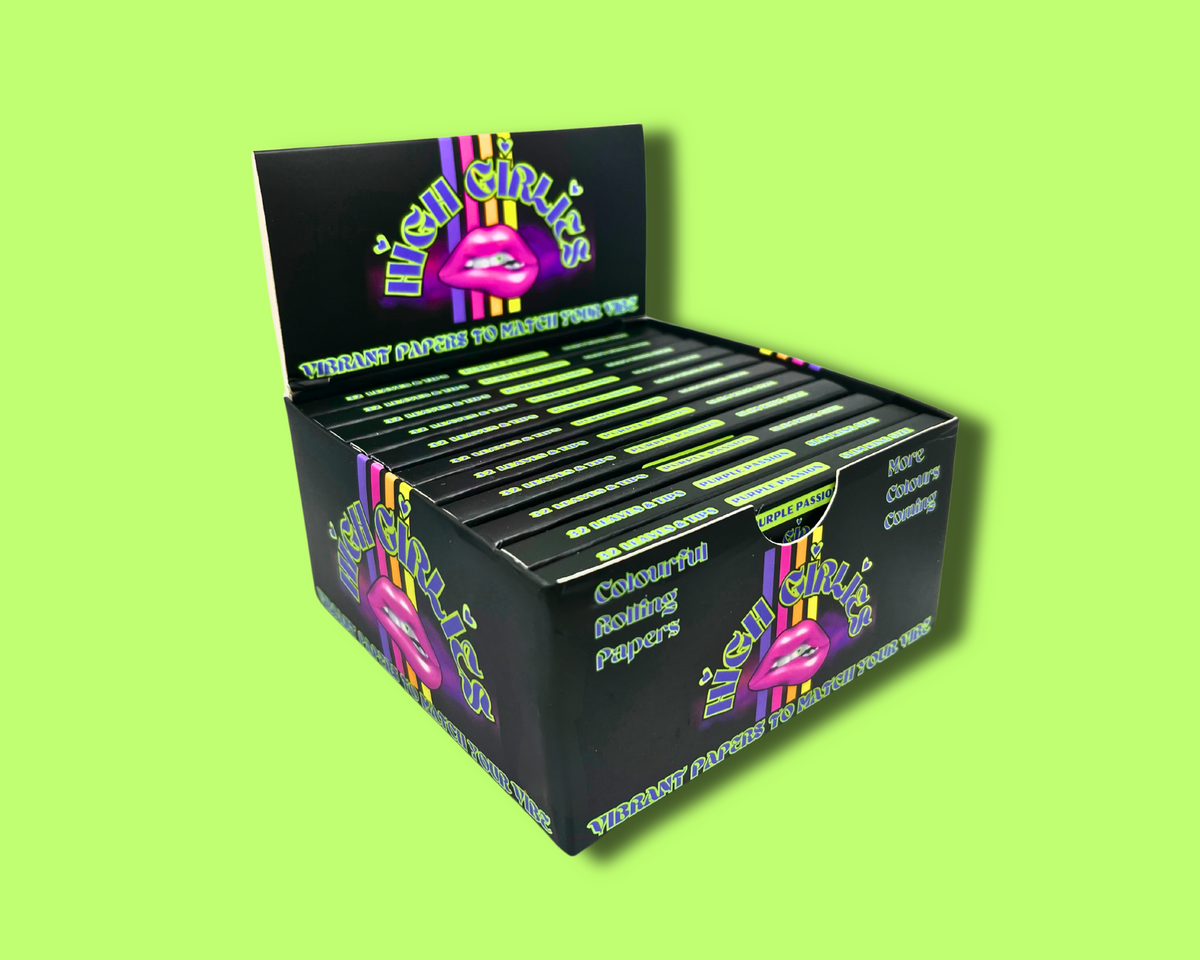 High Girlies Purple Passion full 22-booklet display