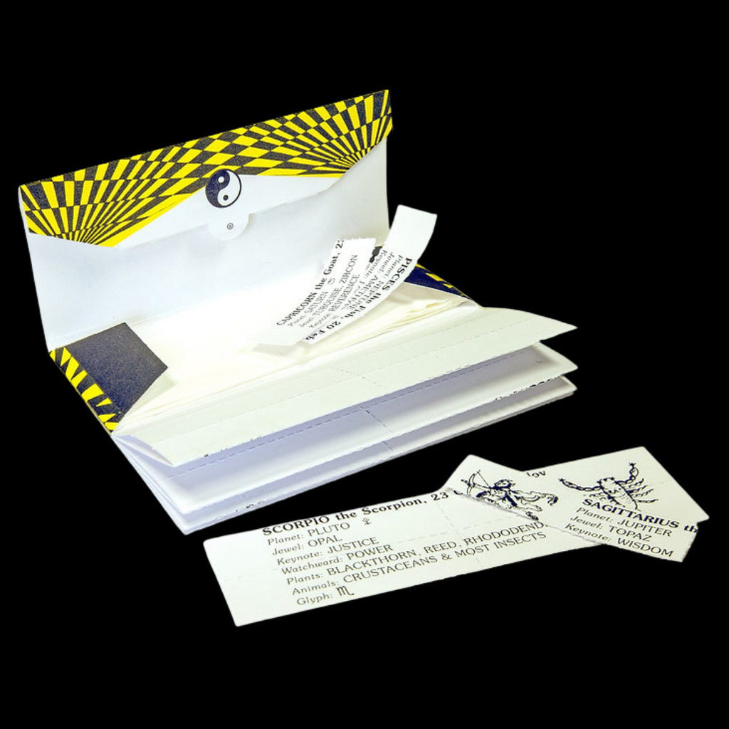 Highland Cosmic rolling papers and tips opened retail booklet