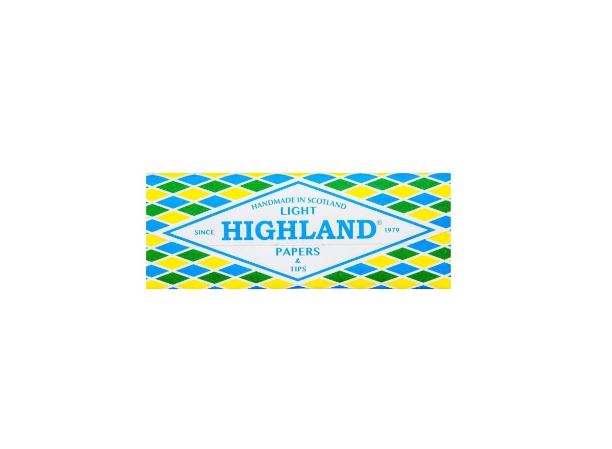 Highland Light Thin King Size Rolling Papers + Tips