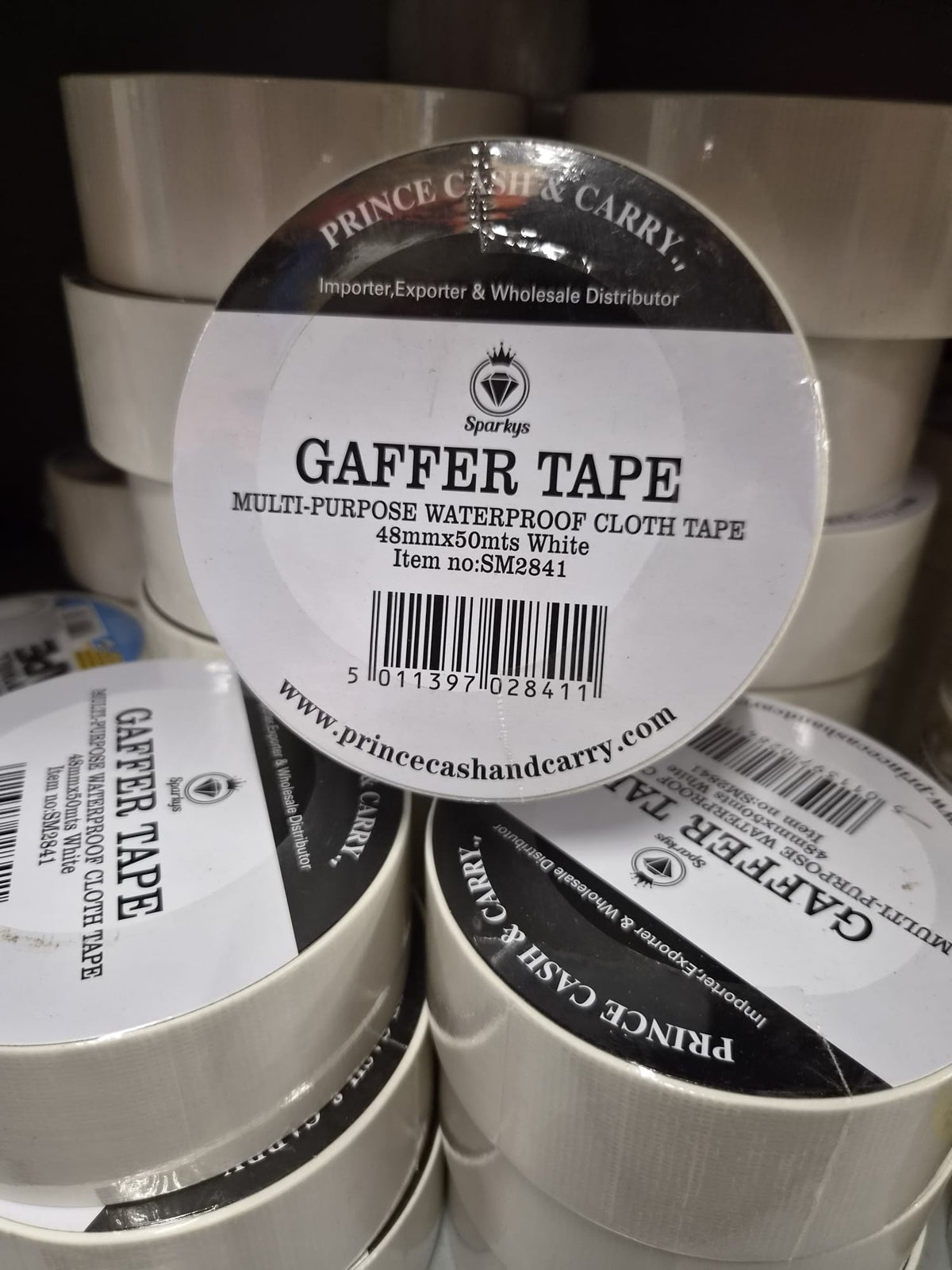 Sparkys Gaffer Tape 48mm × 50m single roll