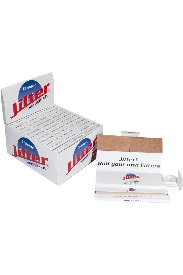 Jilter Smoke-Kit contents with retail booklet and display