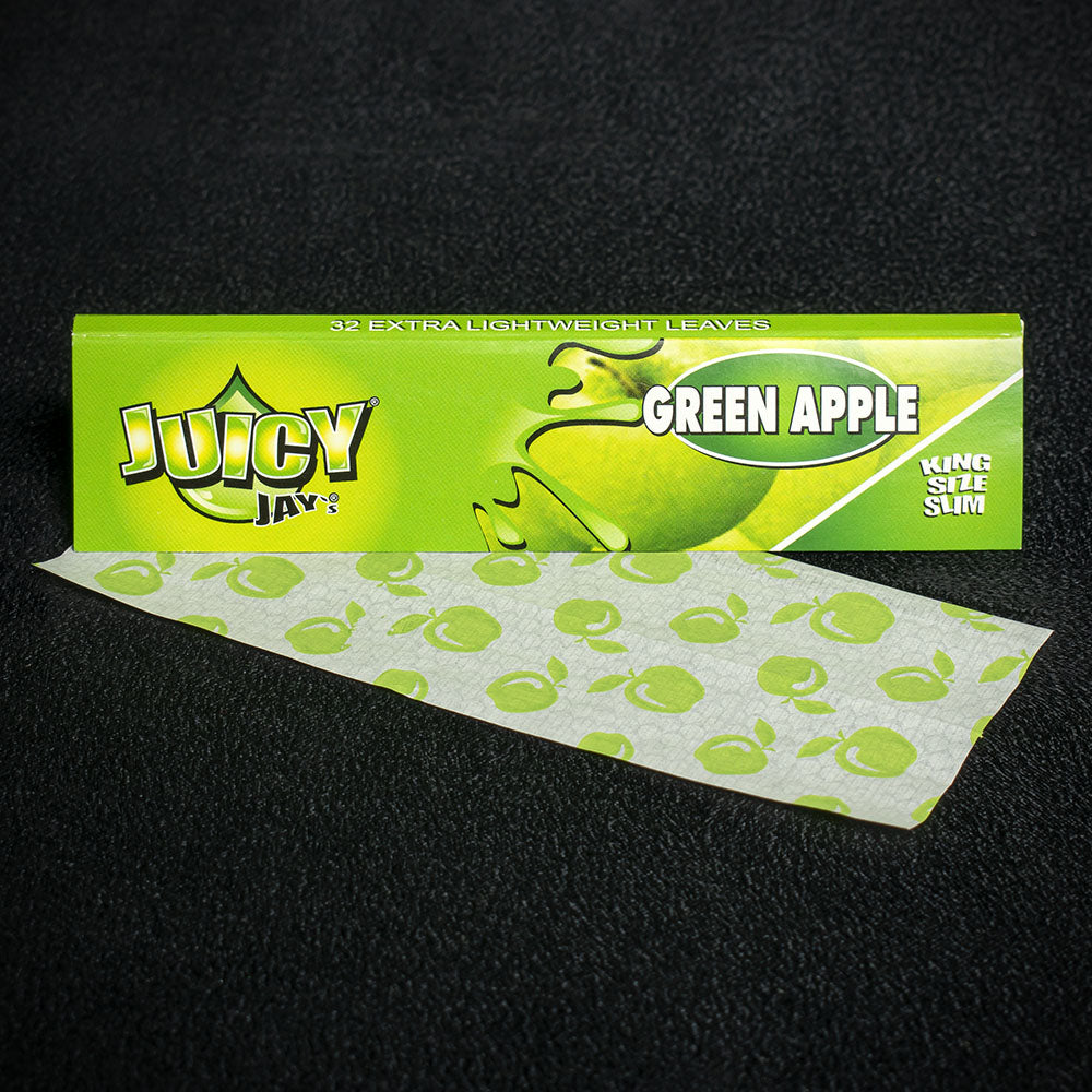 Juicy Jay's Green Apple King Size Slim Rolling Papers