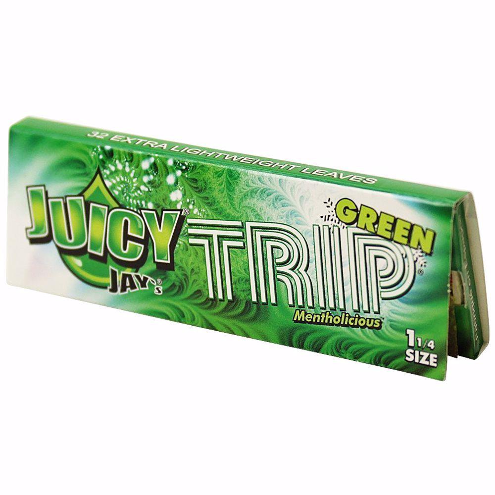 Juicy Jay's Trip Green Menthol 1¼ Rolling Papers