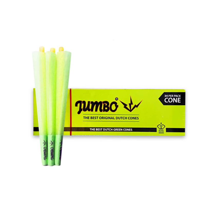 Jumbo Green Pre-Rolled Cones 34 Count