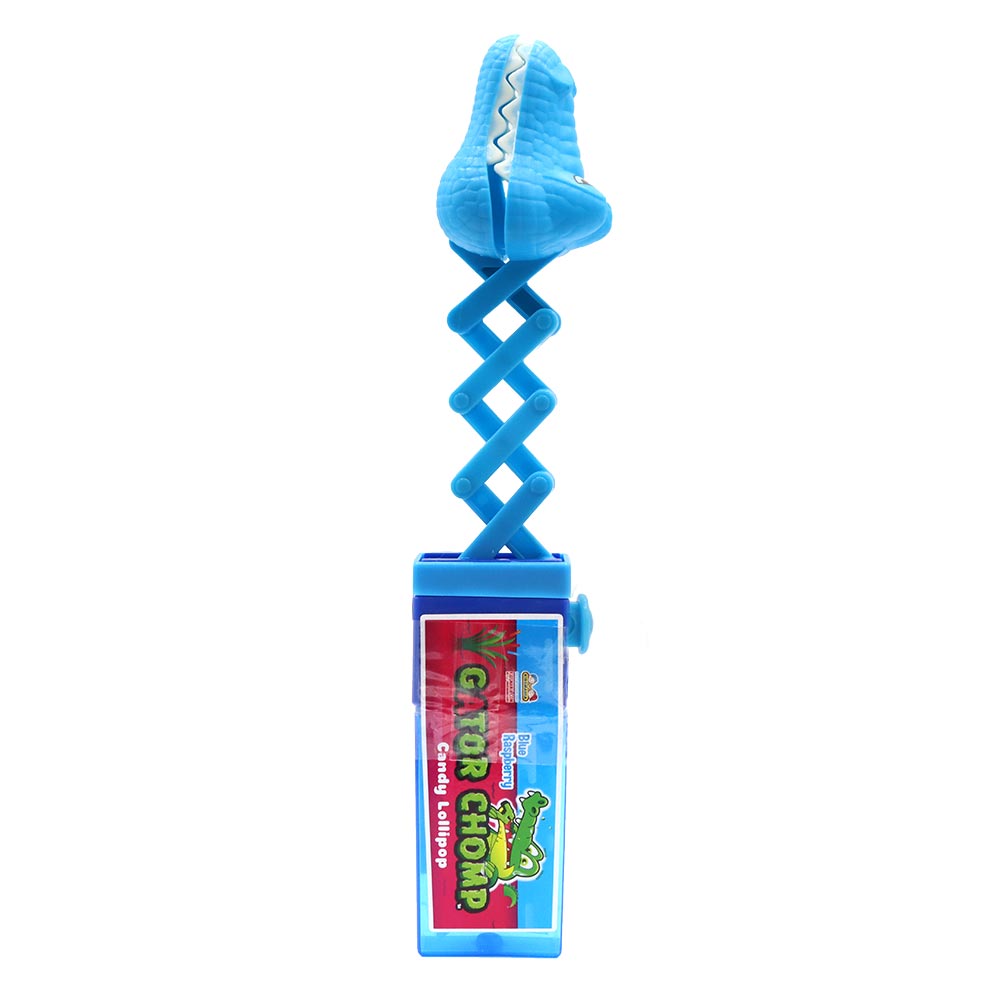 Gator Chomp toy with 17g lollipop; one random colour and flavour