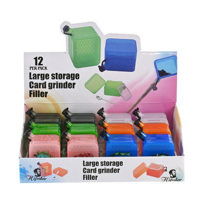 Large Storage Card Grinder and Filler - supplier display