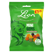 Lion Mini Gums 130g — £1.25 Price-Marked Bag