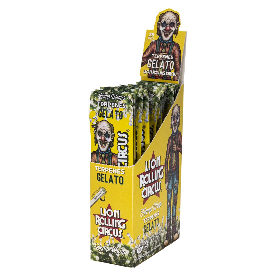 Lion Rolling Circus Terpenes Gelato 25-unit display