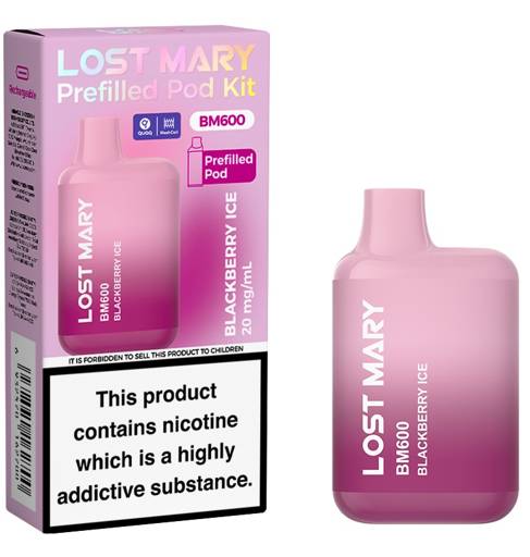 Lost Mary BM600 Prefilled Pod Kit Blackberry Ice