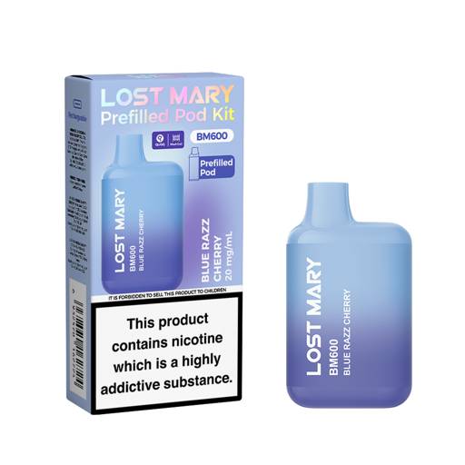 Lost Mary BM600 Prefilled Pod Kit Blue Razz Cherry