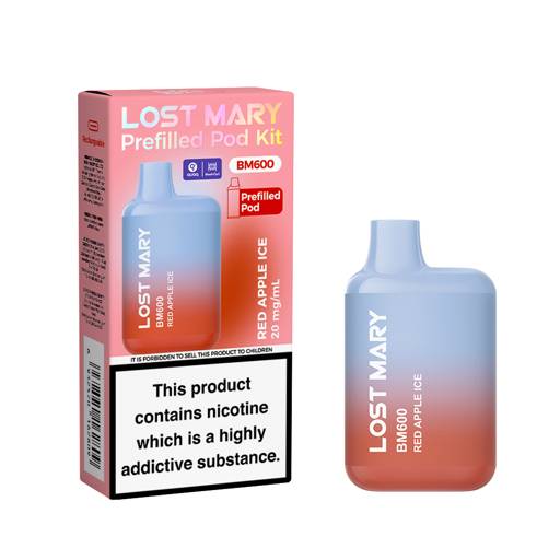 Lost Mary BM600 Prefilled Pod Kit Red Apple Ice