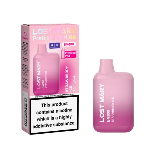 Lost Mary BM600 Prefilled Pod Kit Strawberry Ice