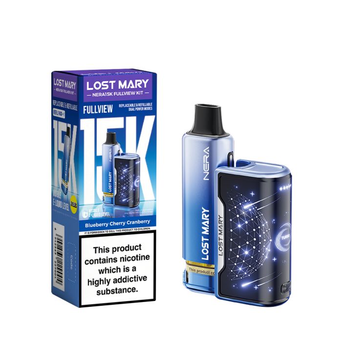 Lost Mary NERA15K Blueberry Cherry Cranberry prefilled vape kit