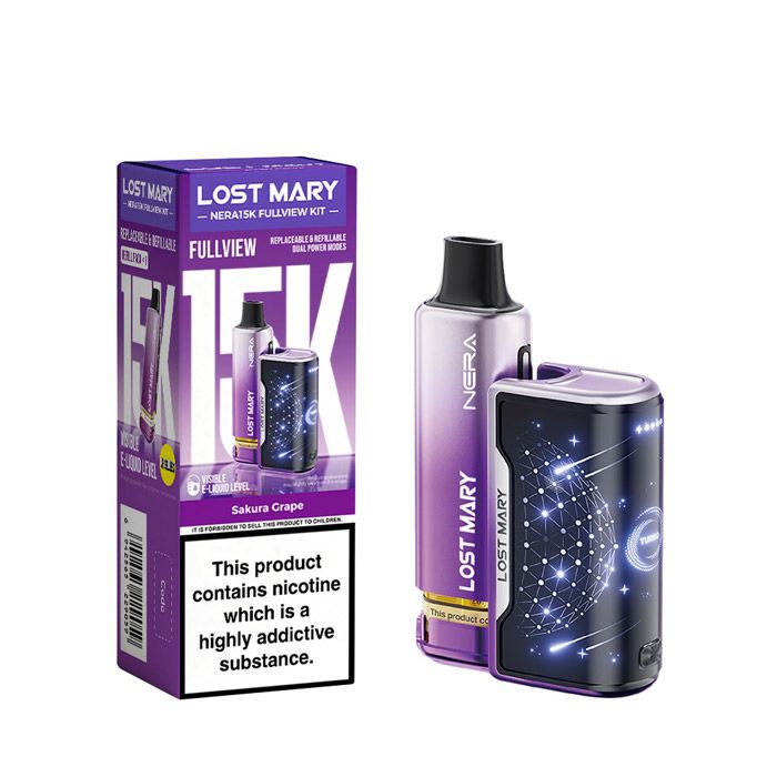 Lost Mary NERA15K Sakura Grape prefilled vape kit