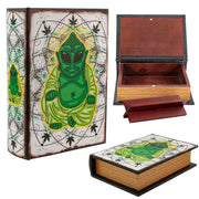 Magic Leaf Alien Buddha Wooden Book Storage Box