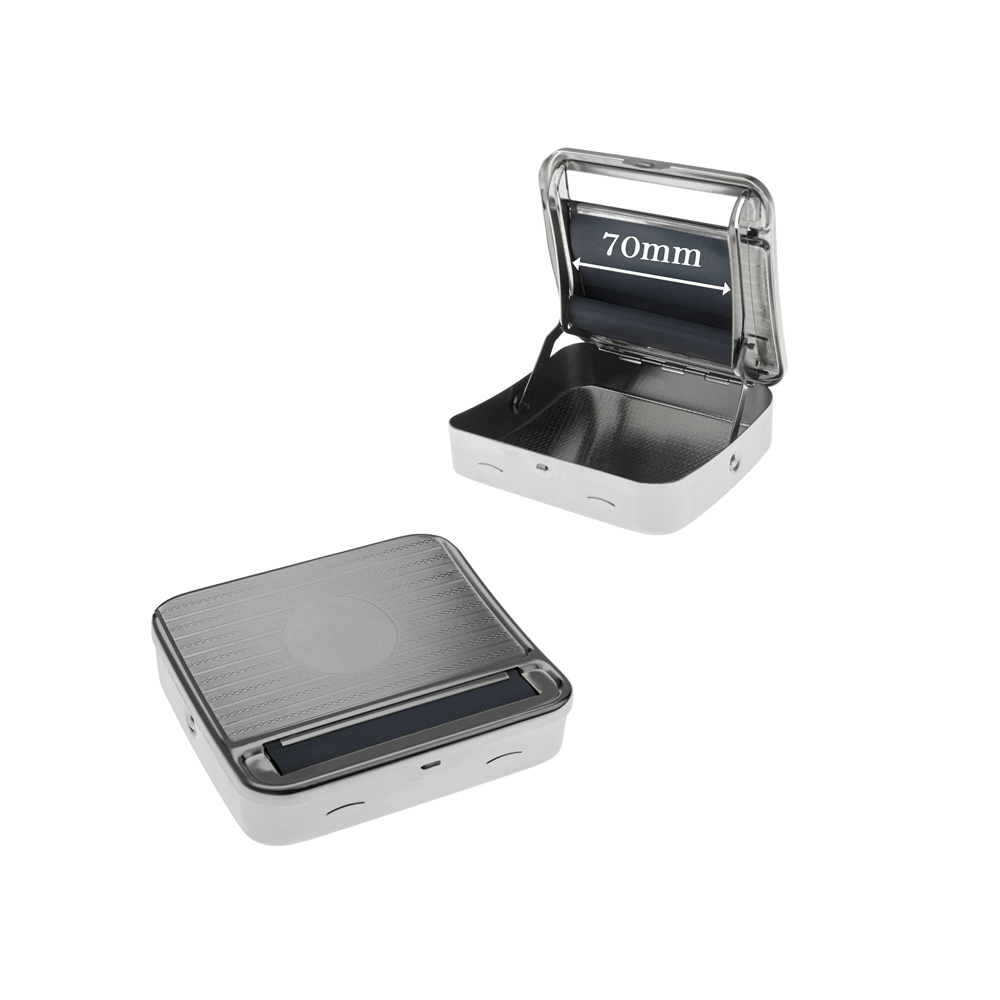 Metal 70mm Automatic Rolling Box Tin single retail unit
