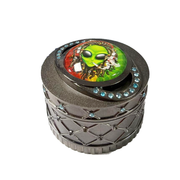 Metal Alien 63mm Tobacco Grinder — Assorted Designs