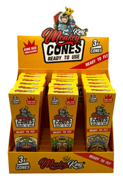 Monkey King Burst Pineapple King Size Empty Cones – 3 Pack