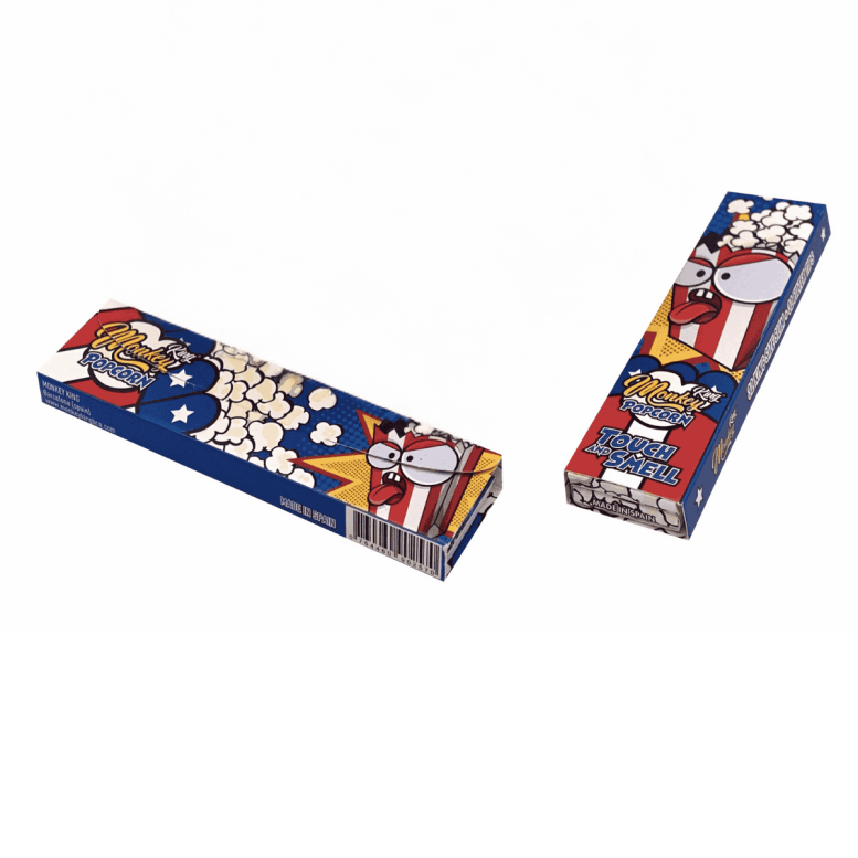 Monkey King Popcorn King Size Slim papers and tips retail booklet
