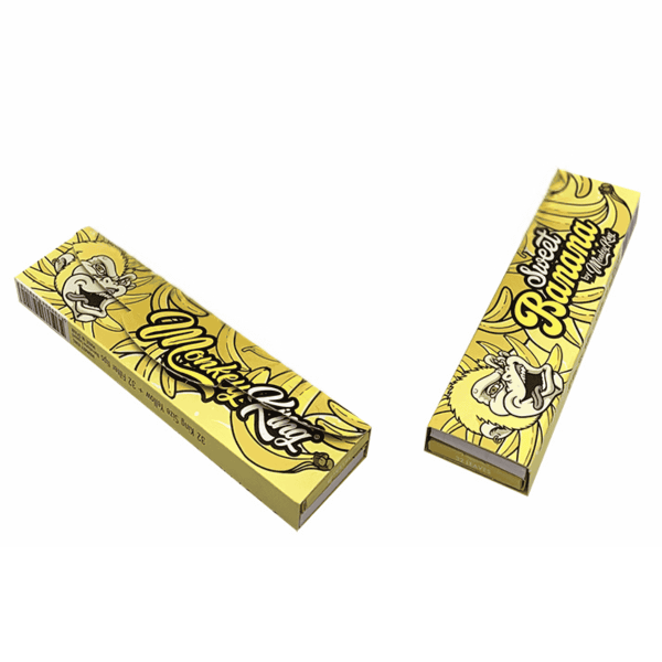 Monkey King Sweet Banana King Size Slim papers and tips retail booklet