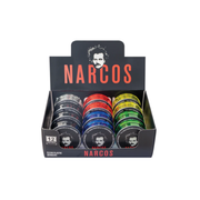 Narcos Clear Plastic 60 mm 3-Part Magnetic Grinder – Assorted Colours