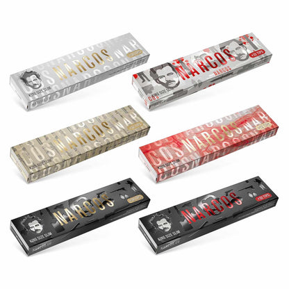 Narcos Limited Edition King Size Slim Papers + Tips assorted retail designs