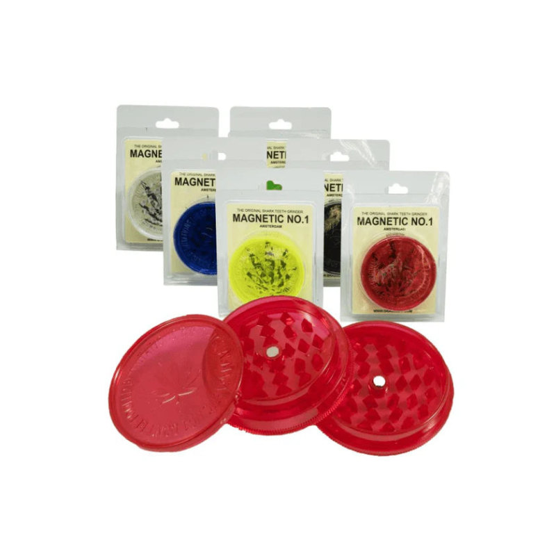 No.1 Magnetic Plastic Shark Teeth Grinder — assorted colours