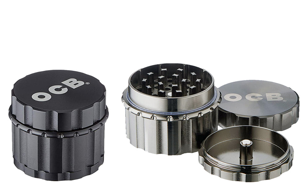 OCB 50mm aluminium grinder official Black and Anthracite range