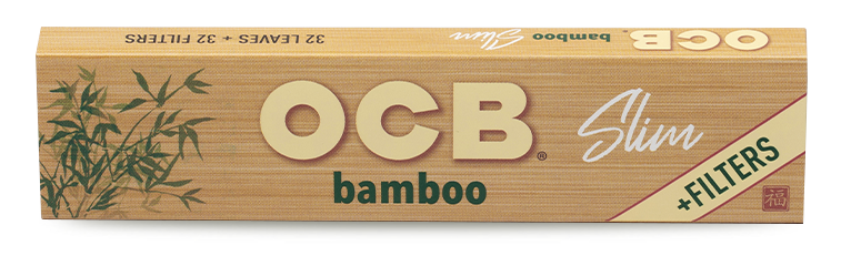 OCB Bamboo Slim rolling papers and tips