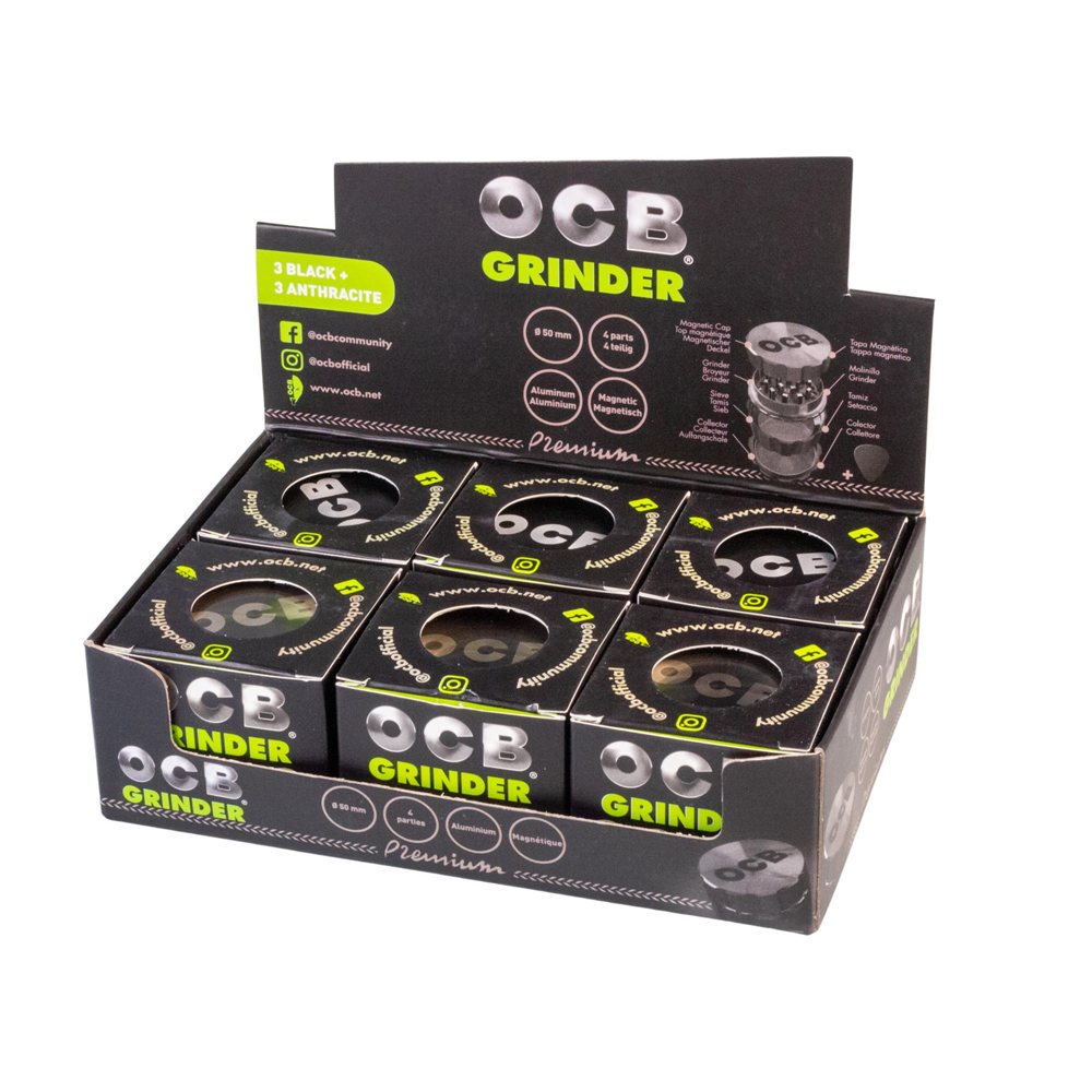 OCB Black Metal Grinder 50mm