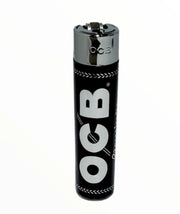 OCB Black Round Electronic Refillable Lighter