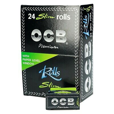 OCB Premium Black Slim Rolling Paper Roll 4 m