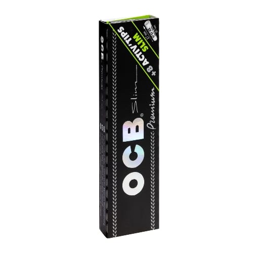 OCB Premium King Size Slim 32 Papers and 8 Activ'Tips