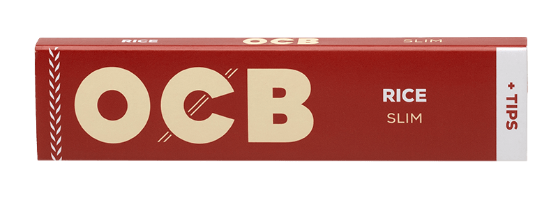 OCB Rice Slim + Tips rolling papers