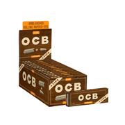 OCB Virgin Unbleached 1¼ Rolling Papers + Tips