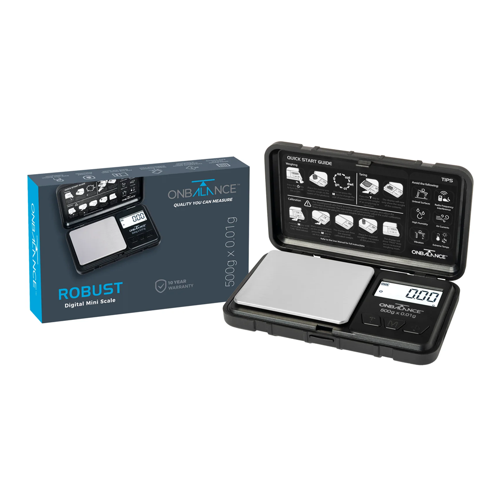 On Balance Robust RO-500 Pocket Scale Black 500g x 0.01g