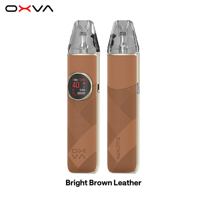OXVA NEXLIM 2 Refillable Pod Kit - Bright Brown Leather