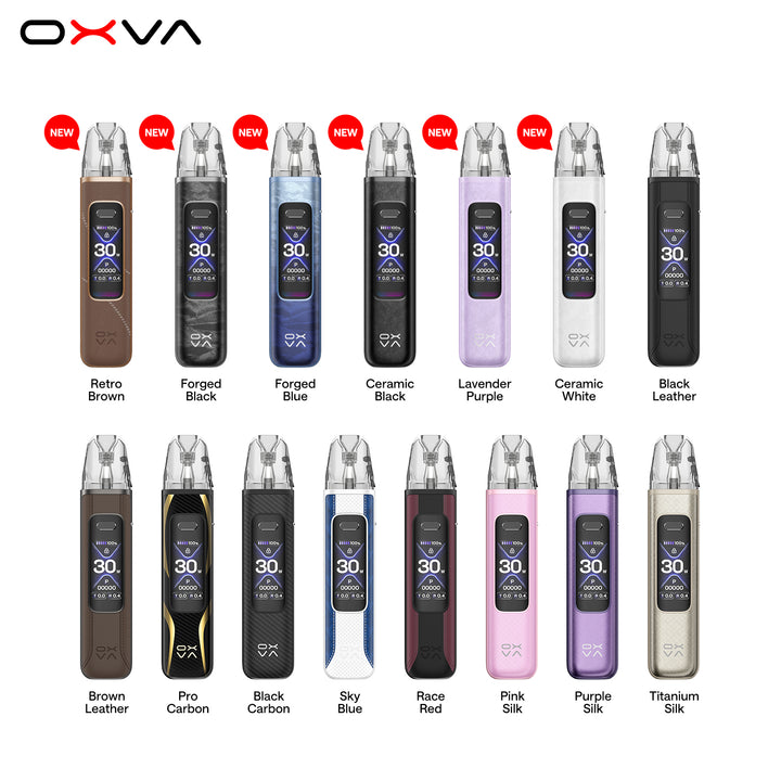 OXVA XLIM Pro 3 Refillable Pod Kit — official colour range