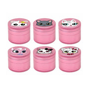 Pink Cartoon Cat Metal Grinder 63mm