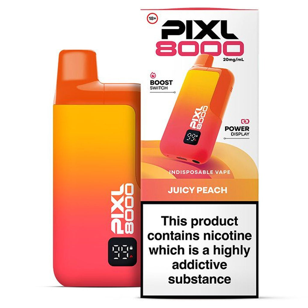 PIXL 8000 Juicy Peach prefilled vape kit